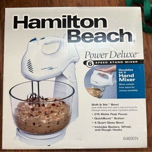 Hamilton Beach White Power Deluxe Mixer